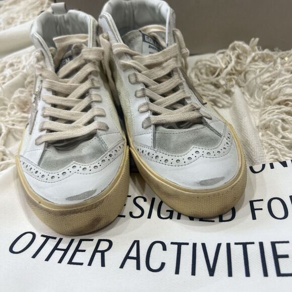 Golden Goose Mid Star Drummed Leather 38 NEW - Picture 9 of 15
